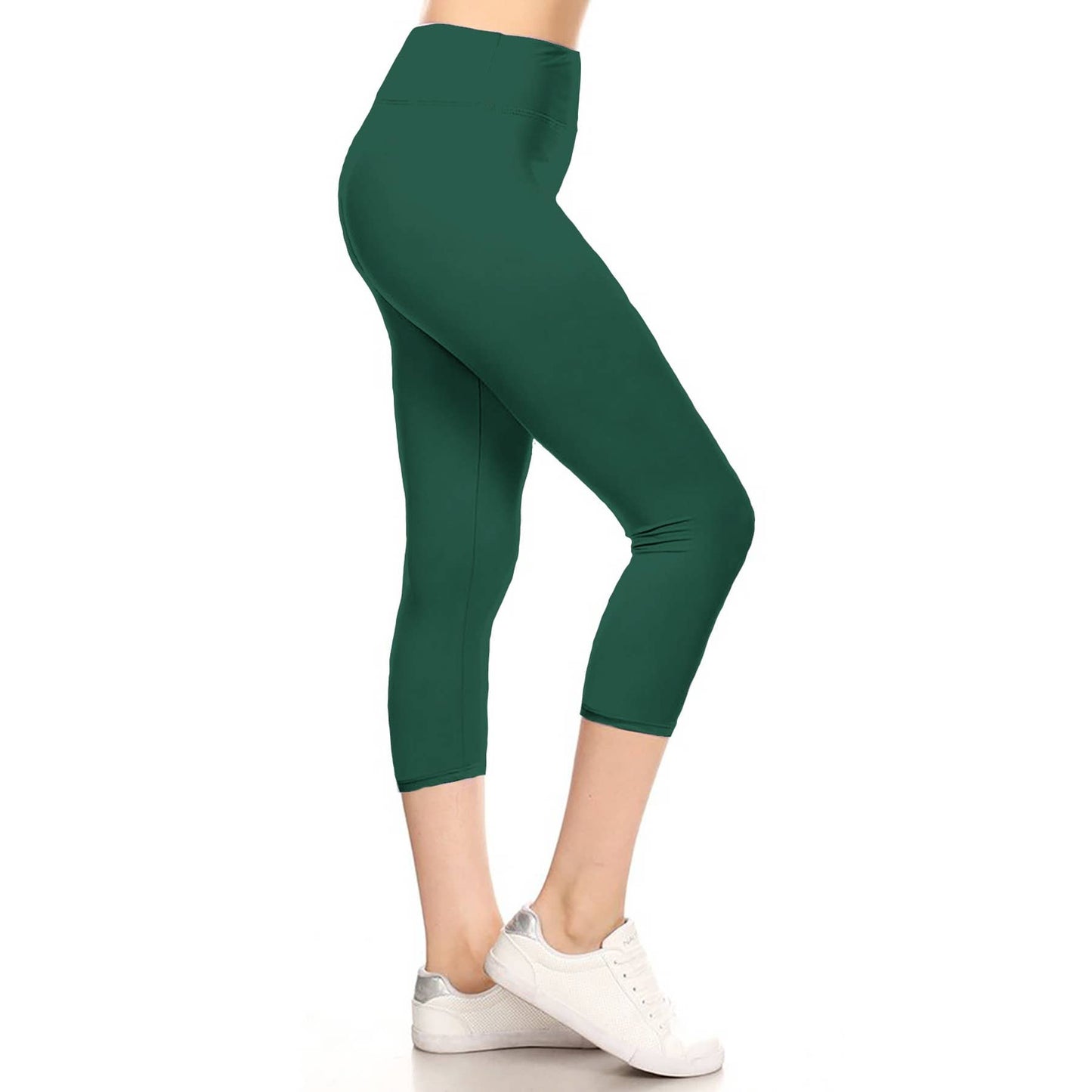 3" Yoga Band Capri Leggings