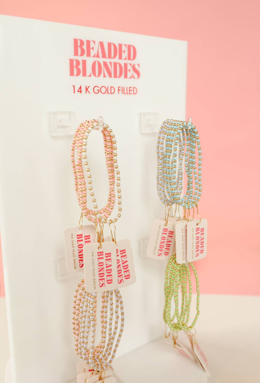 Demi Bracelet in Pastel Blue: Standard 6.75 inch | Beaded Blondes