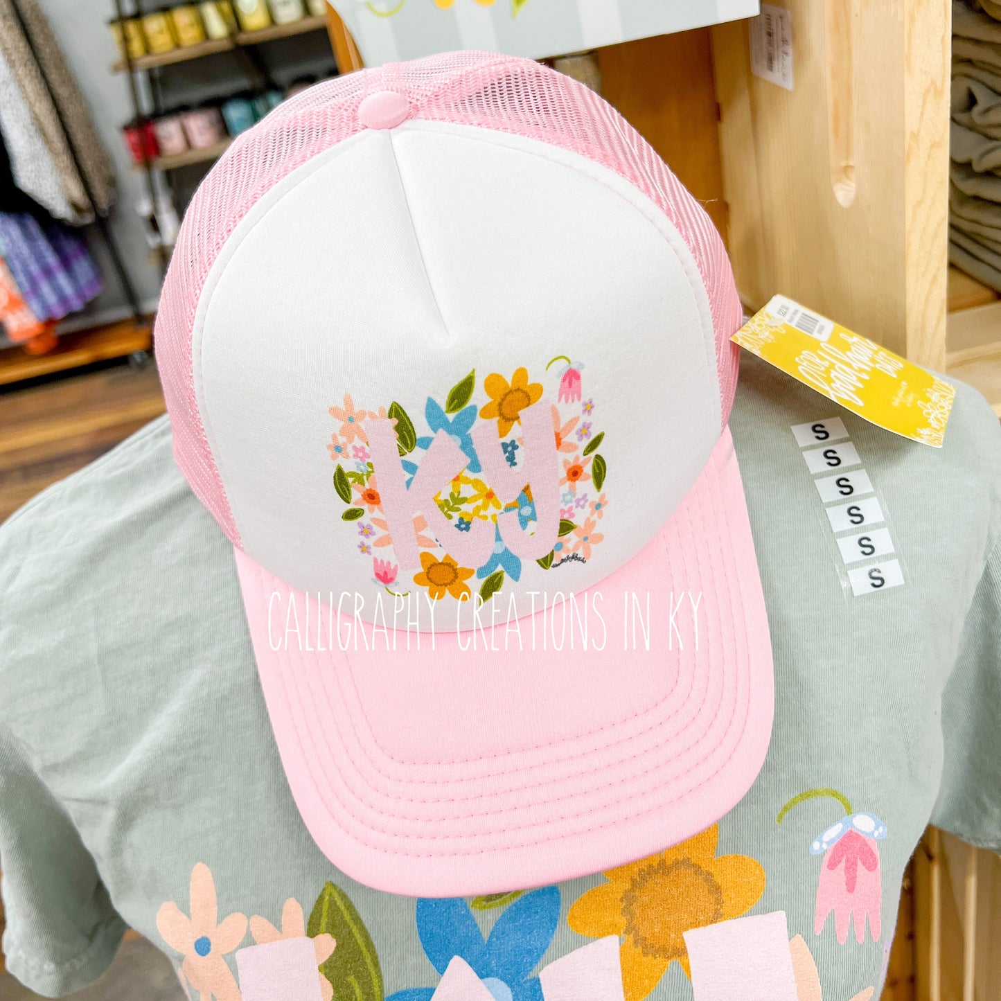 Pink KY Whimsy Trucker Hat