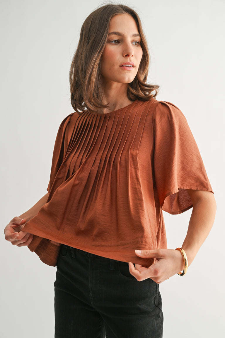 Pin Tuck Detail Blouse