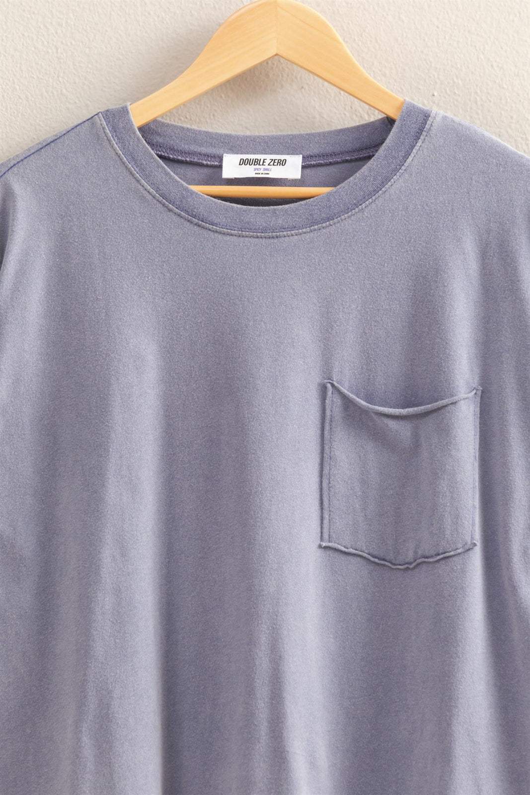 Front Pocket Tunic Tee-Indigo