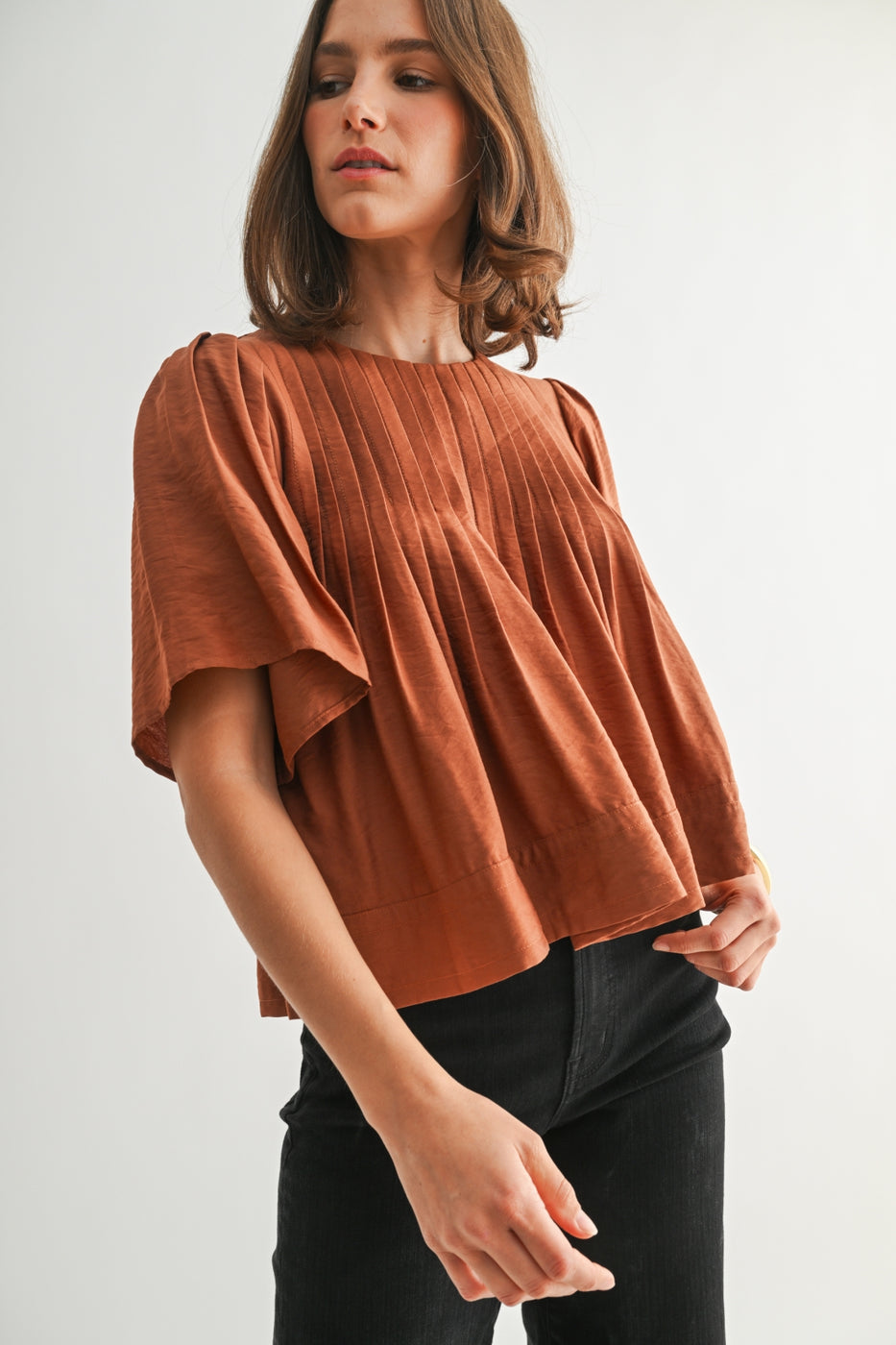 Pin Tuck Detail Blouse